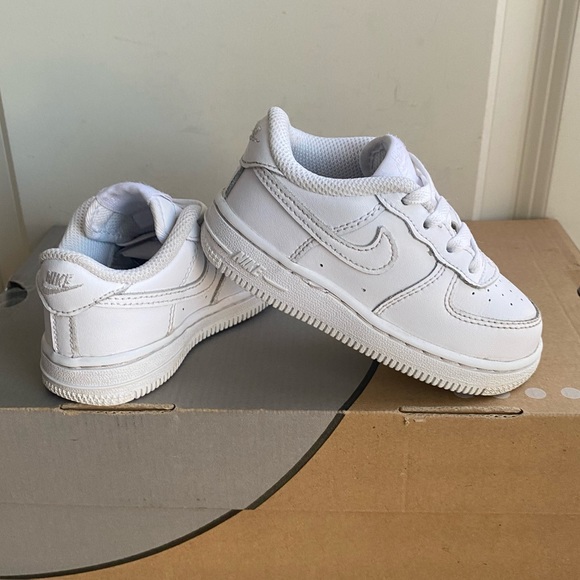 Nike Air force “Triple White” Toddler Sneakers- SZ C - Main Image